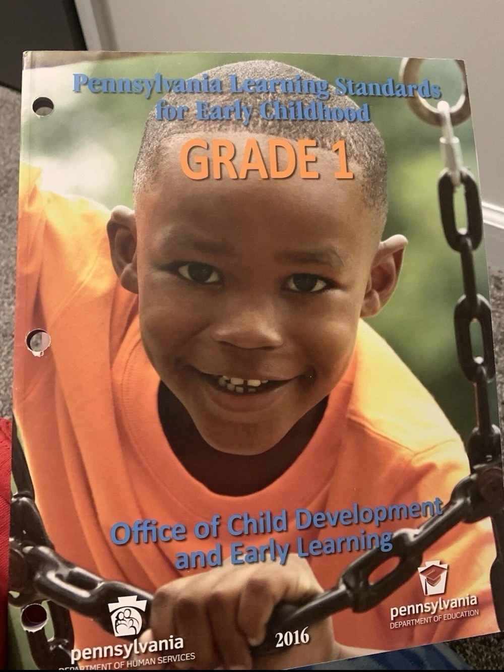 Pennsylvania Learning Standards for Early Childhood Grade 1 - Orange Cover